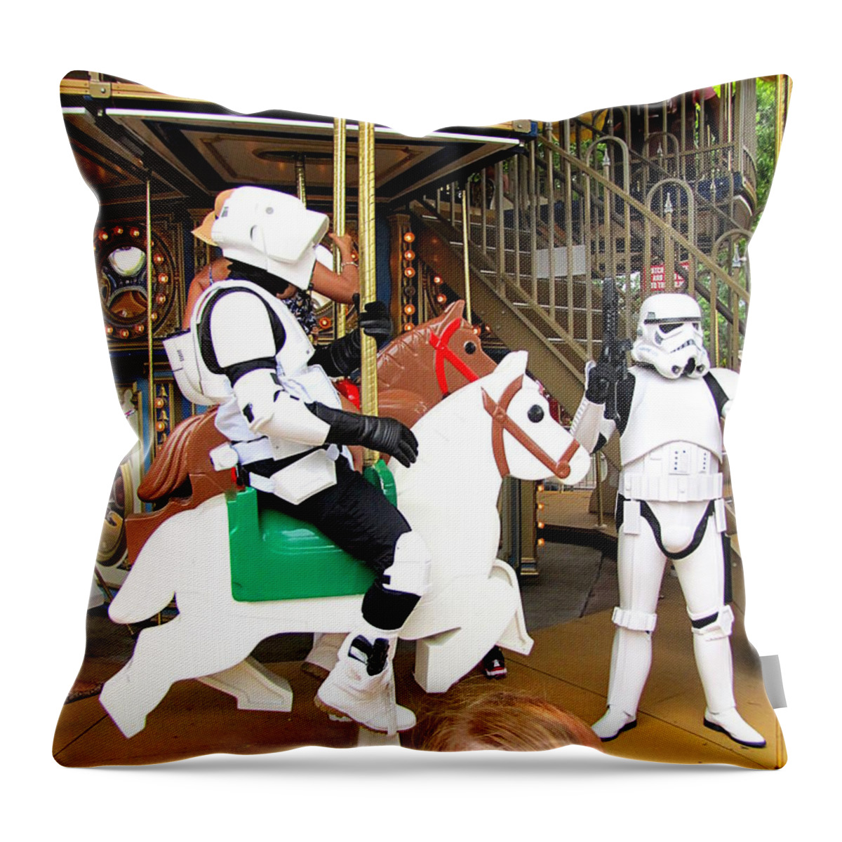 Sith Throw Pillow featuring the photograph Star Wars, The Twits Plot 001 by Christopher Mercer
