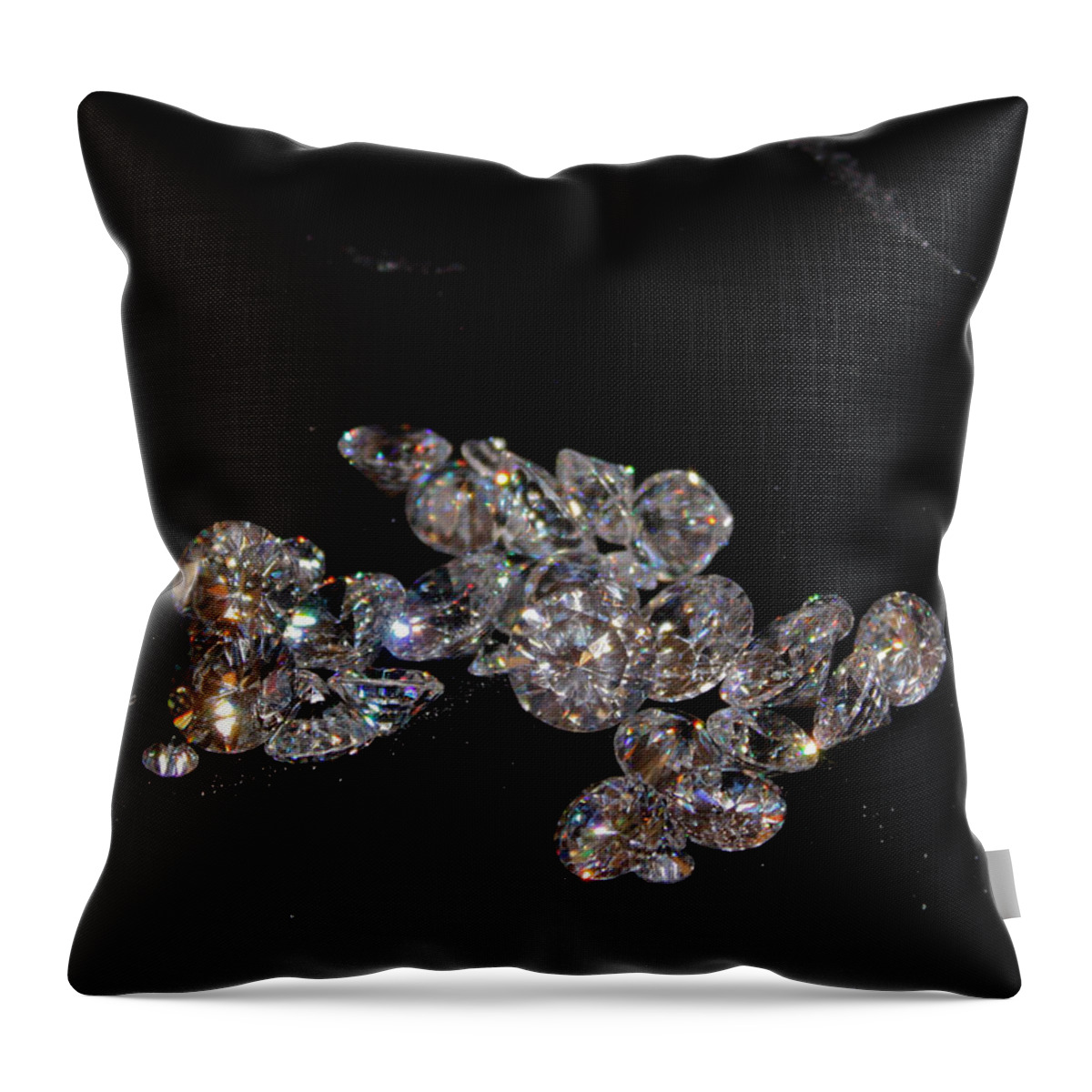 Diamonds Throw Pillow featuring the photograph Stardust by Kristin Elmquist
