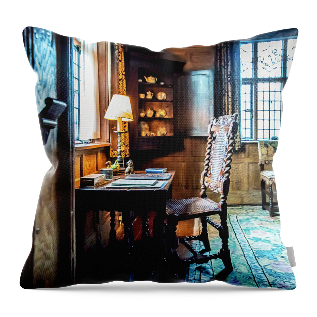 Stately Home Throw Pillow featuring the photograph Stately Home by Nick Bywater