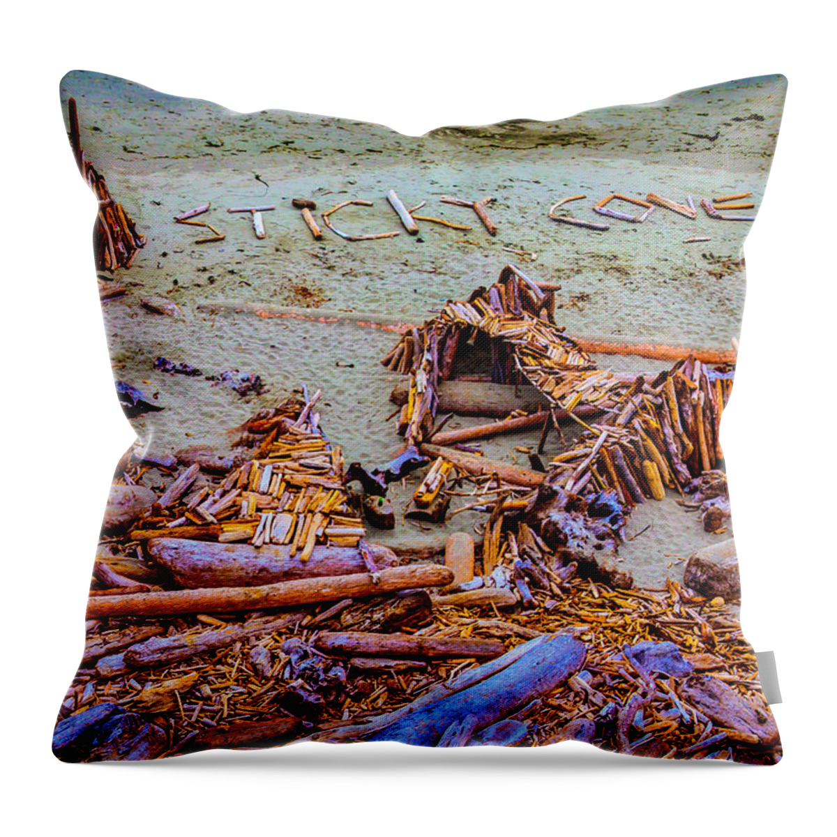 Sticky Cove Mendocino Throw Pillow featuring the photograph Sticky Cove Mendocino by Garry Gay