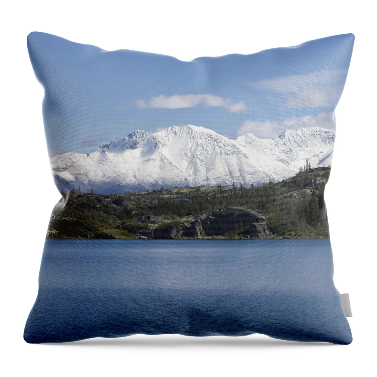 Stikine Mountains Throw Pillow featuring the photograph Stikine Mountains 7 by Richard J Cassato