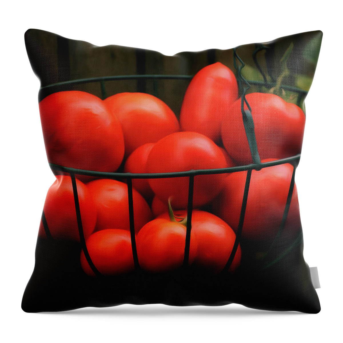 Red Throw Pillow featuring the photograph Still Life in Red by Hans Brakob