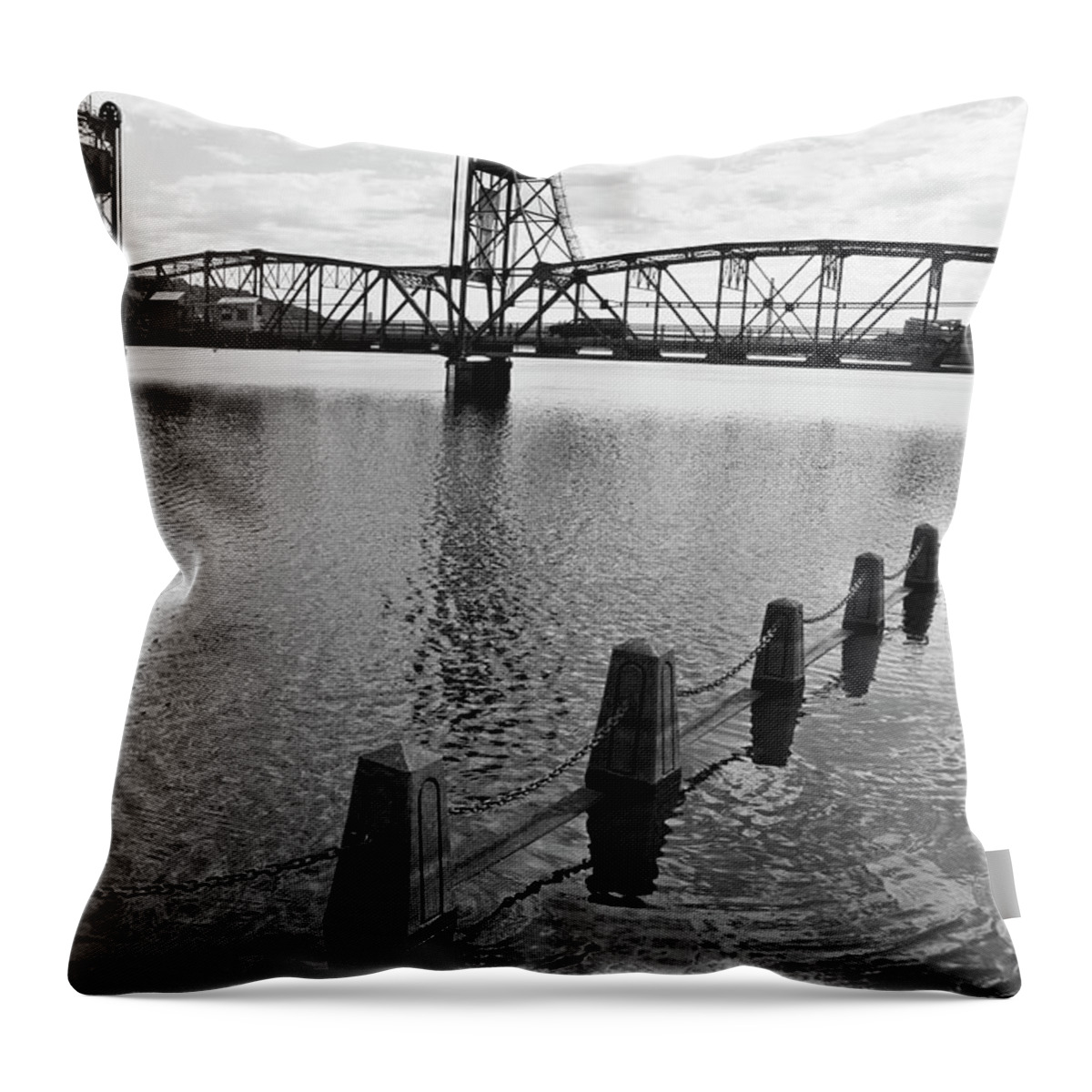 Stillwater Throw Pillow featuring the digital art Still Waters in Stillwater by Susan Stone
