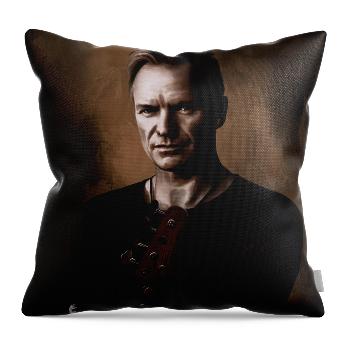 Sting Throw Pillow featuring the digital art Sting by Andrzej Szczerski