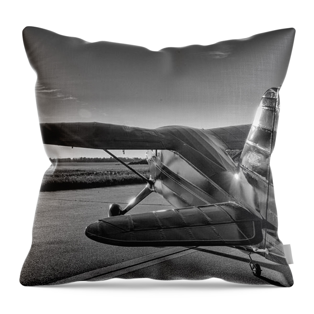 2017-02-22 Throw Pillow featuring the photograph Stinson on the Ramp by Phil And Karen Rispin