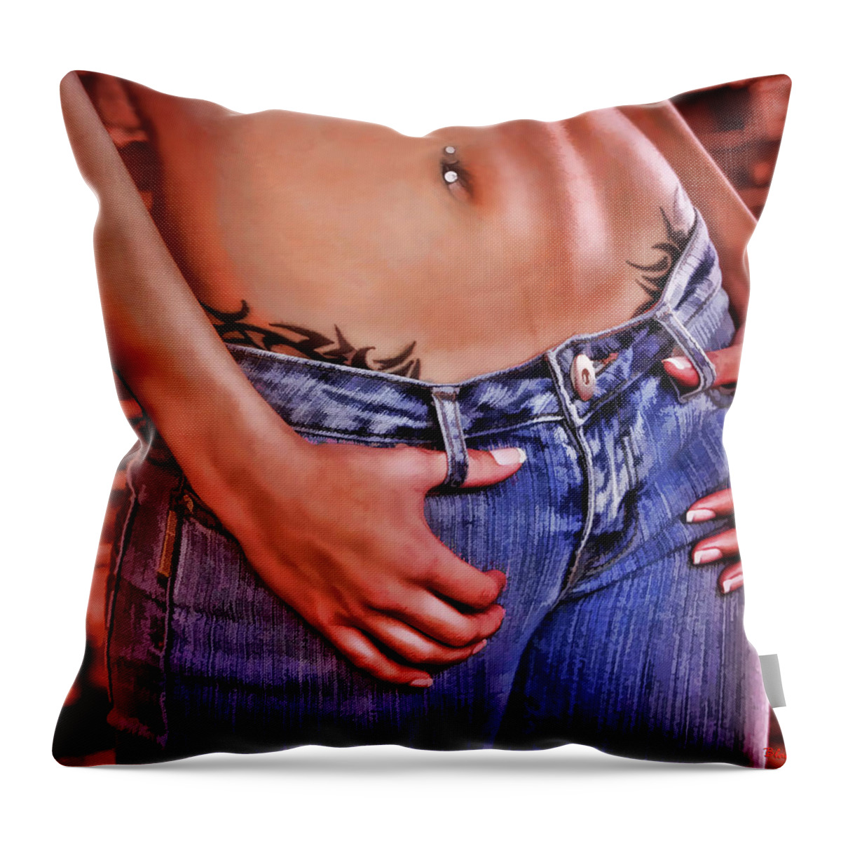  Throw Pillow featuring the photograph Stomic by Blake Richards