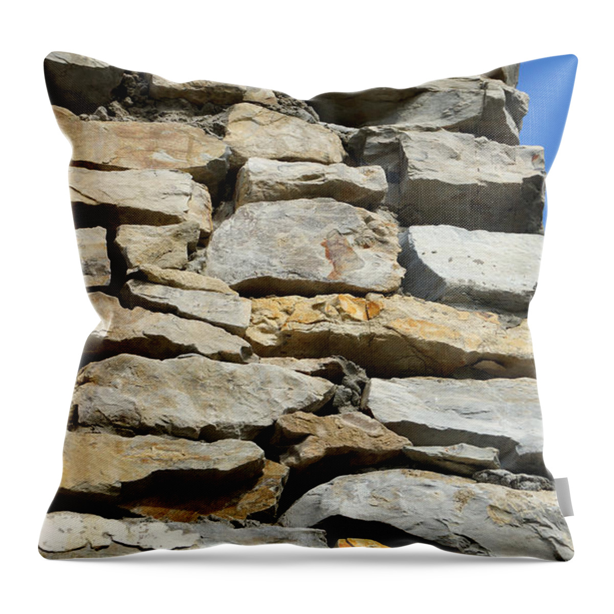 Stones Throw Pillow featuring the photograph Stones heavenward by Eva-Maria Di Bella