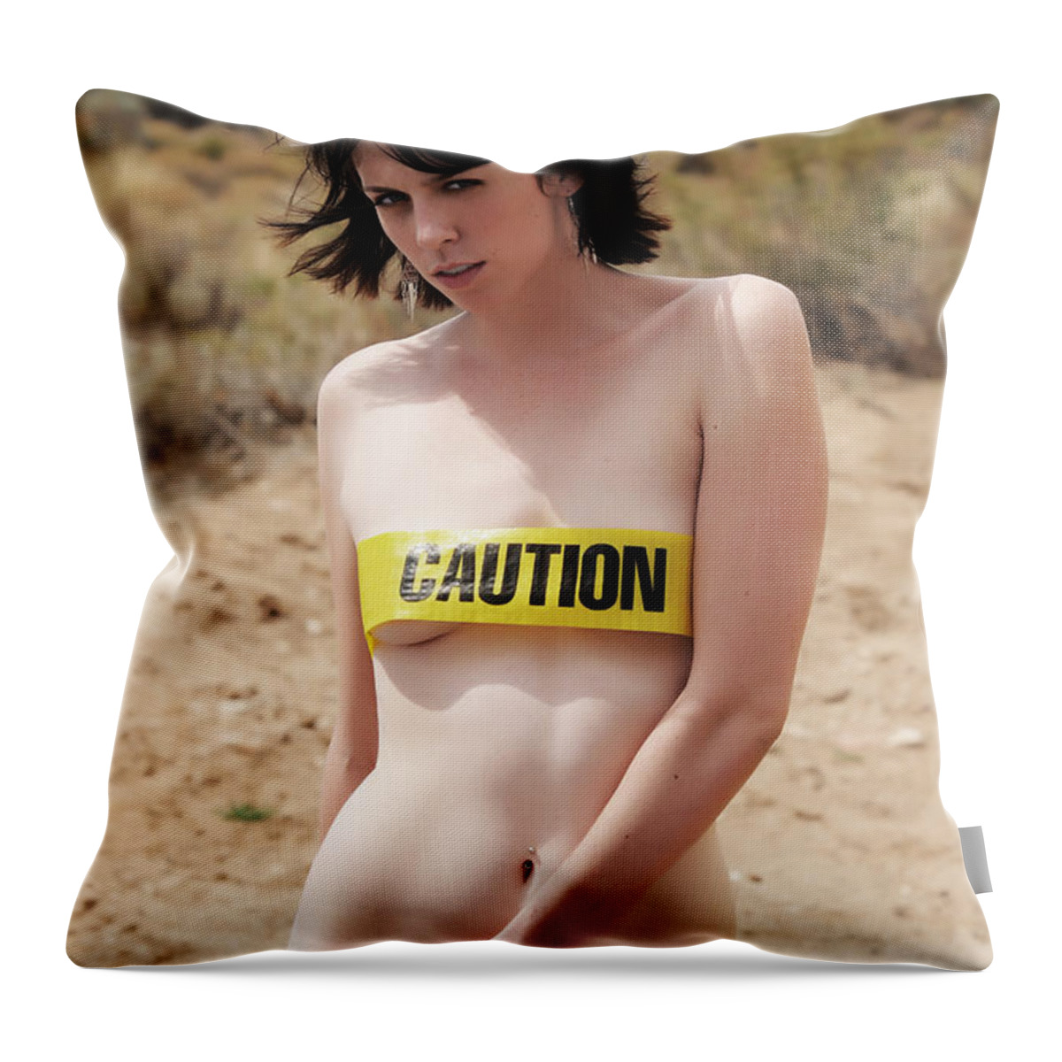 Artistic Throw Pillow featuring the photograph Stop by Robert WK Clark