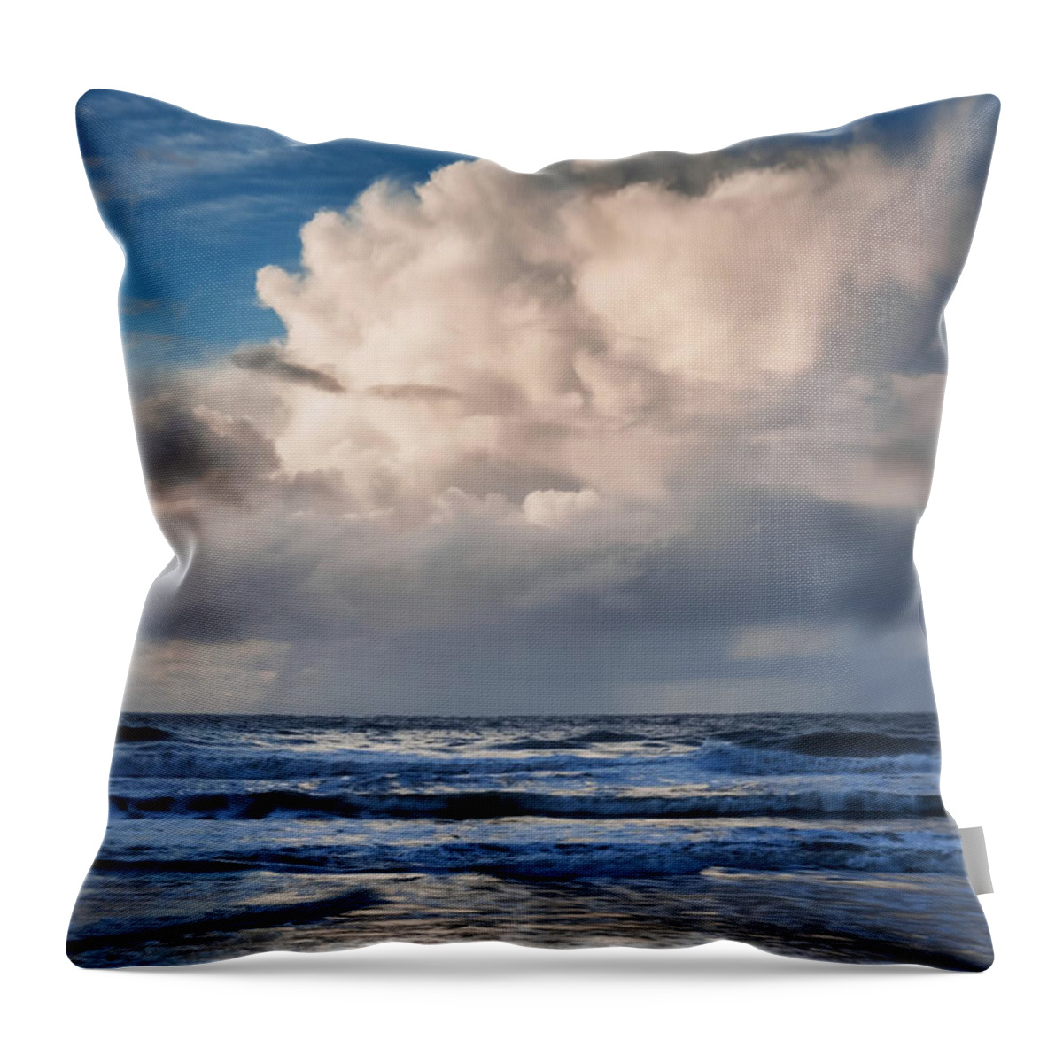 Cloud Throw Pillow featuring the photograph Storm Cloud Over The Pacific by Mark Alder