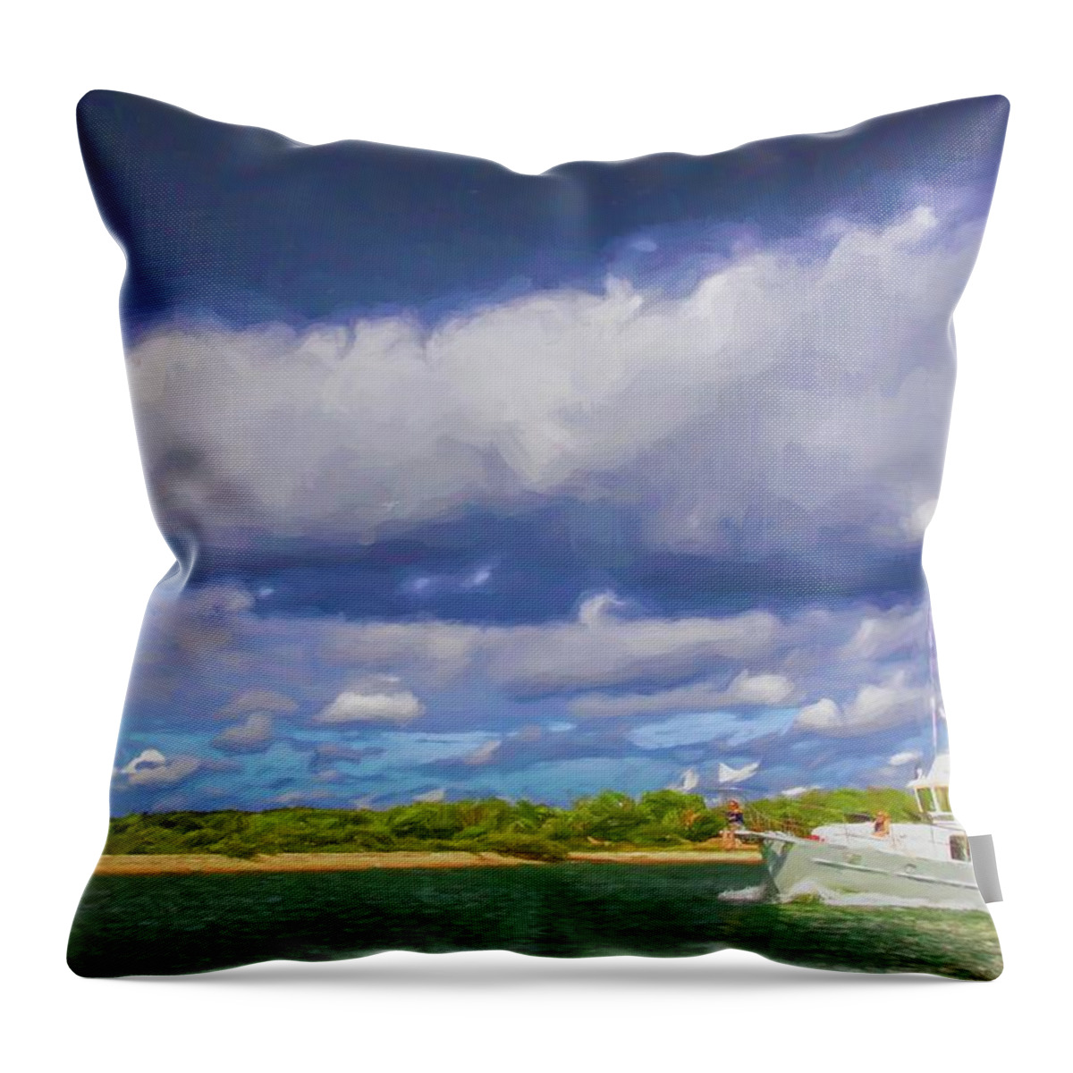 Alicegipsonphotographs Throw Pillow featuring the photograph Storm Is Coming Soon by Alice Gipson