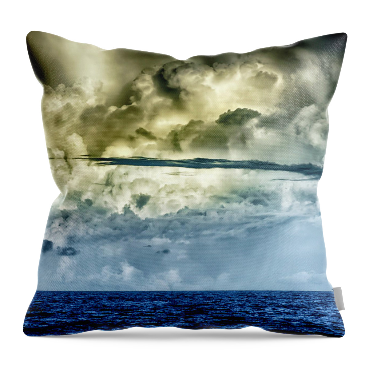 Ocean Throw Pillow featuring the photograph Storm Shrimping by Joseph Desiderio