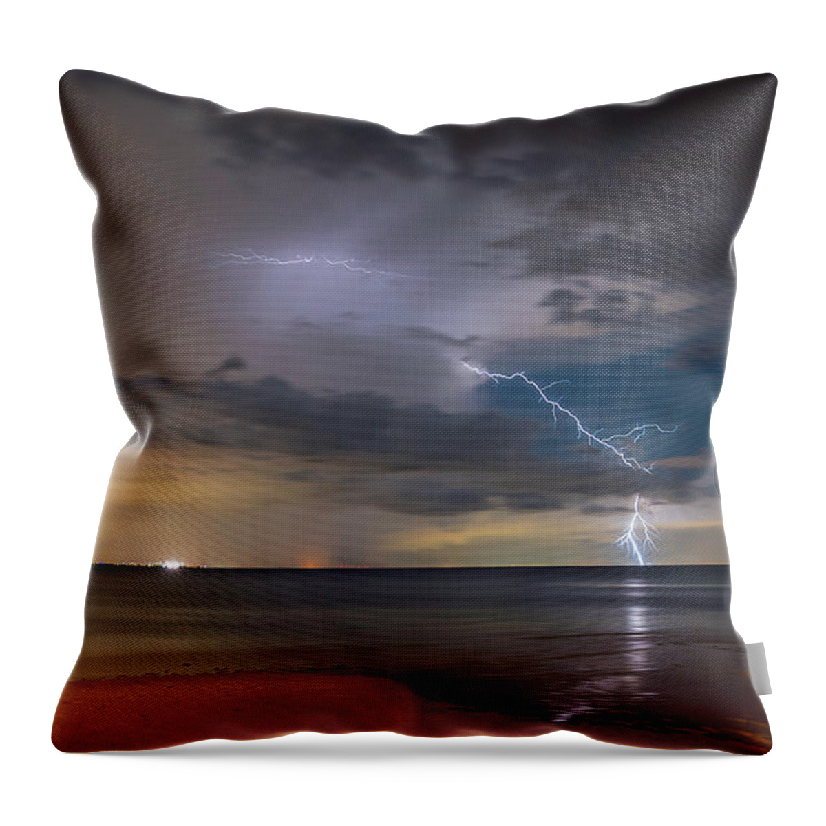 Storm Throw Pillow featuring the photograph Storm Tension by Marvin Spates