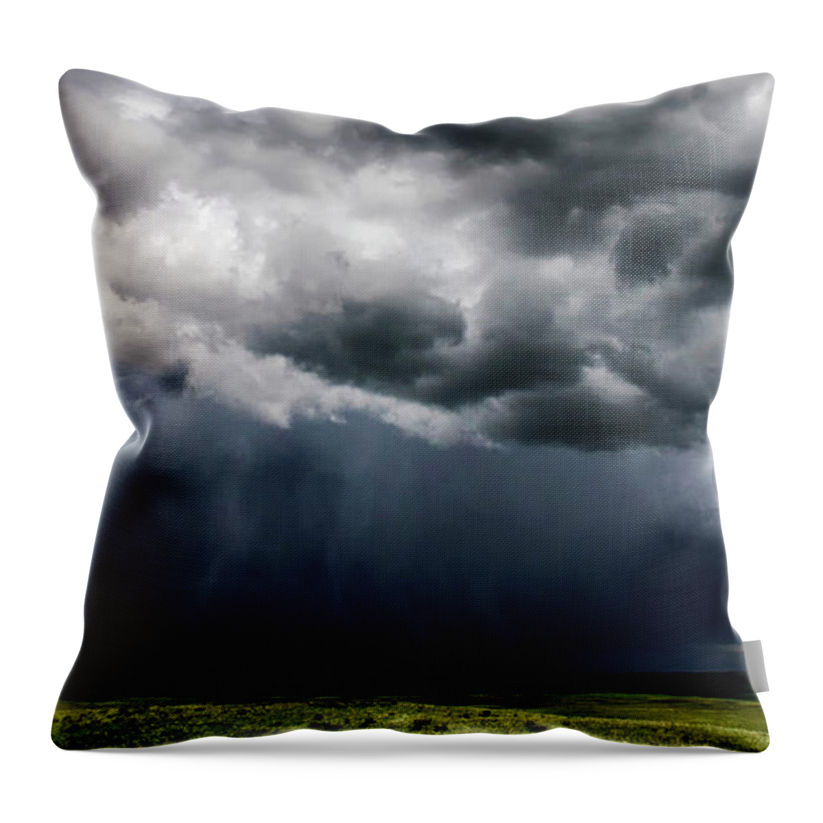Sunset Throw Pillow featuring the photograph Storm Watch 7 by Bob Christopher