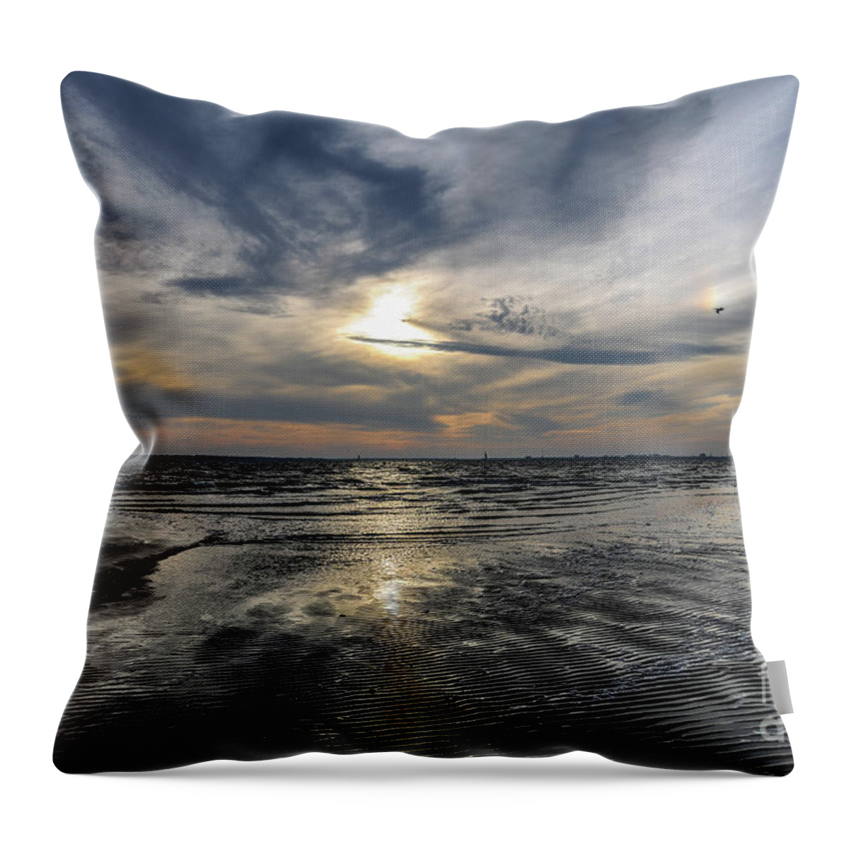 Sunrise Throw Pillow featuring the photograph Storms Passing by Dale Powell