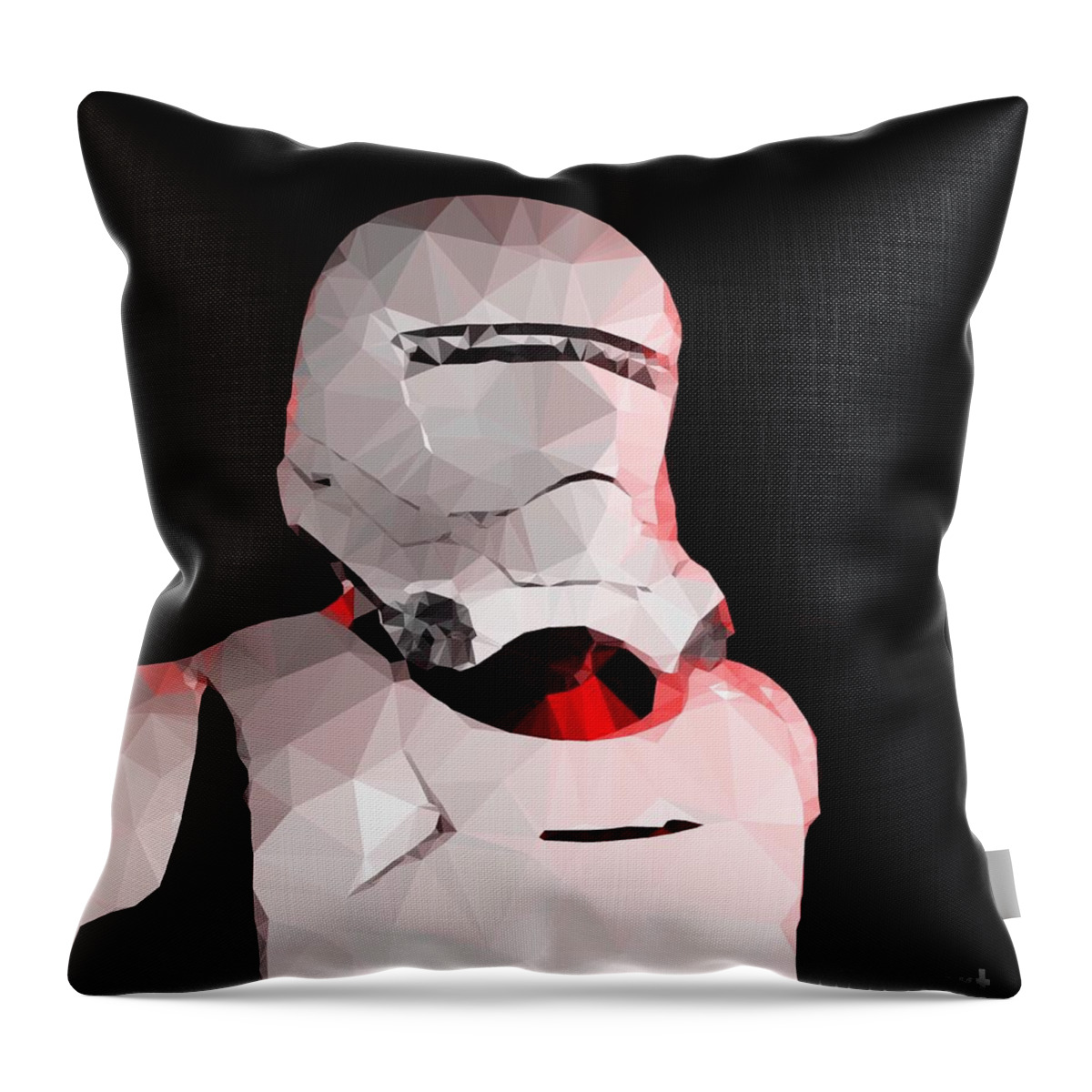 Stormtrooper Throw Pillow featuring the digital art StormTrooper Next Gen by HELGE Art Gallery