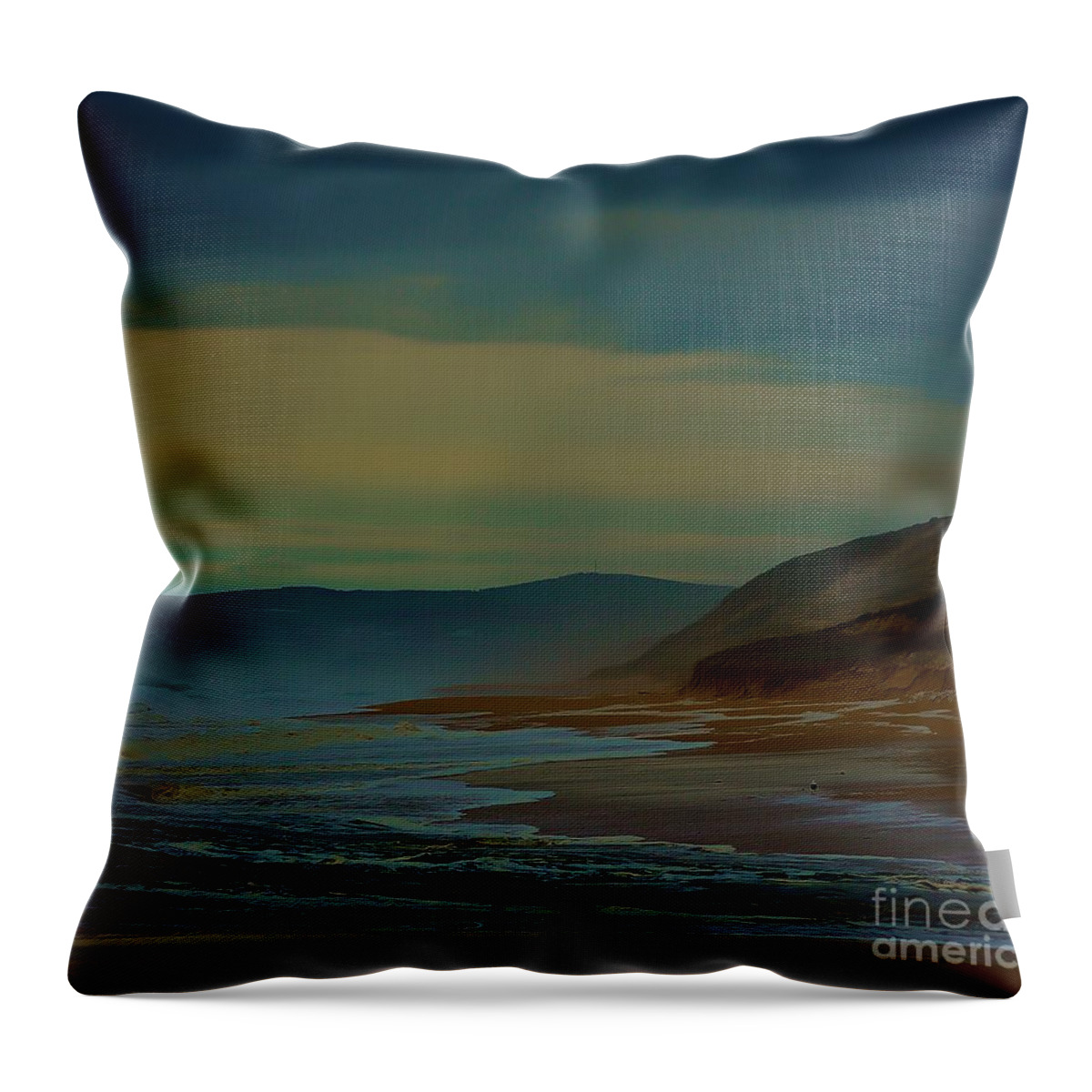 Powlet River Throw Pillow featuring the photograph Stormy morning by Blair Stuart