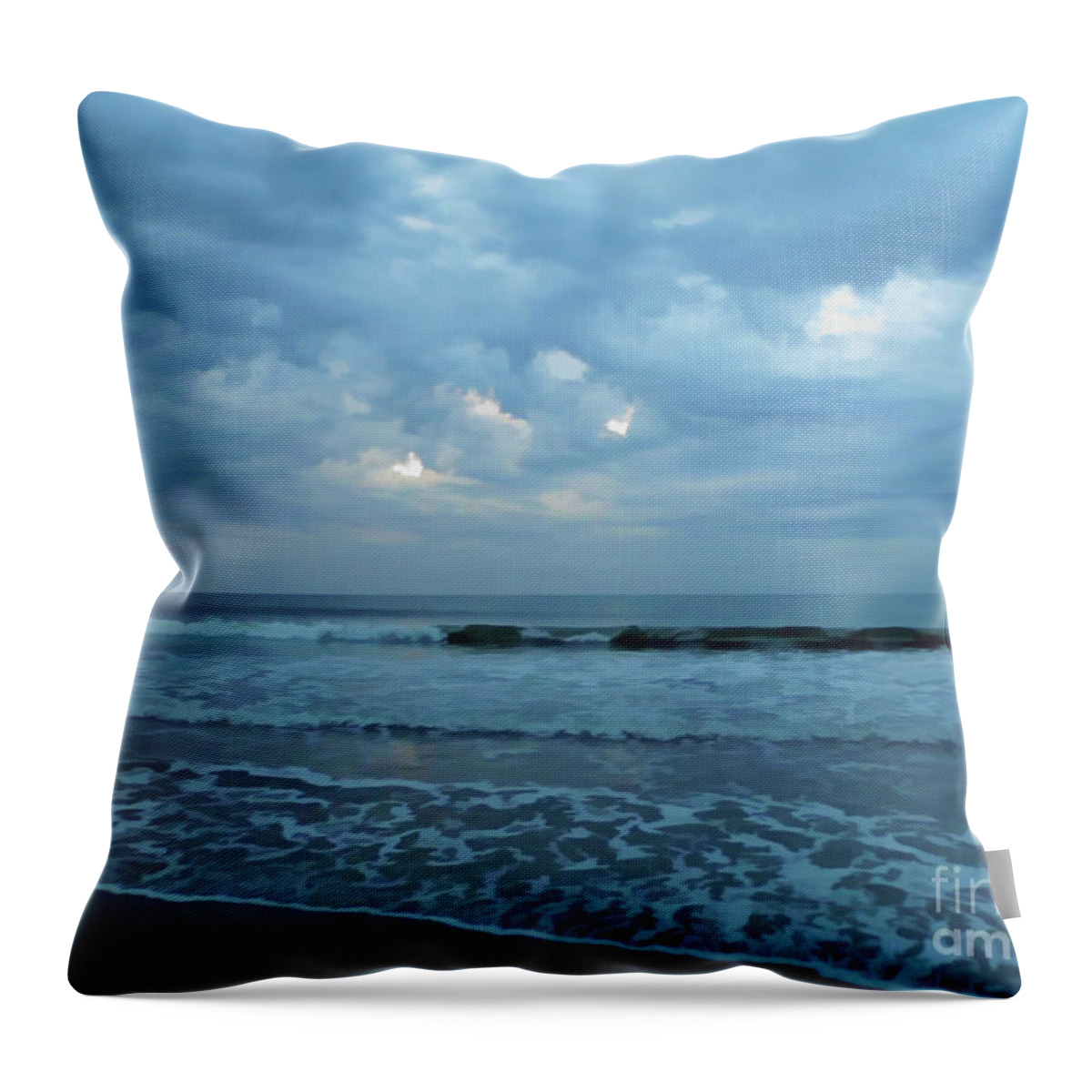 Sunrise Throw Pillow featuring the photograph Stormy Morning by D Hackett