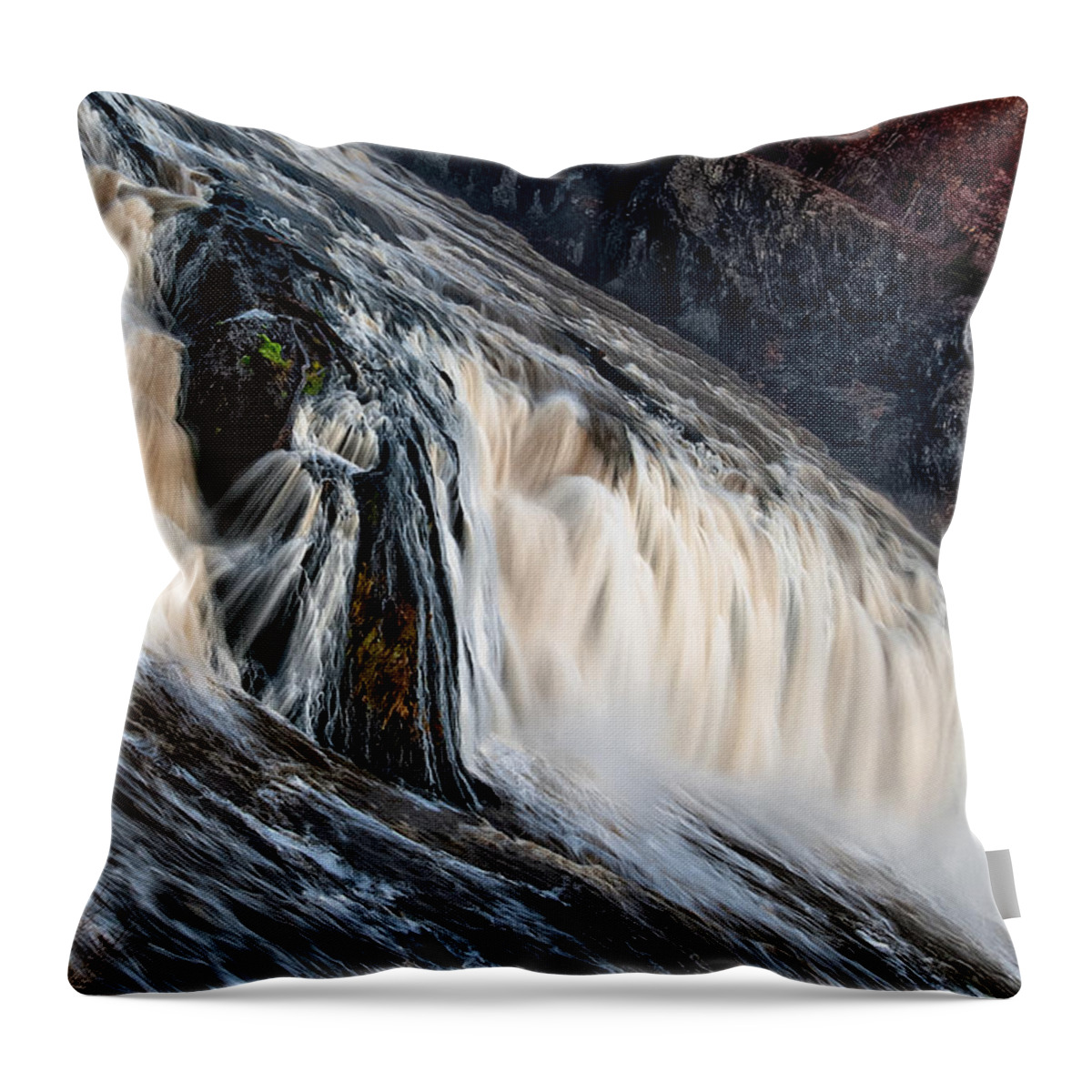 Autumn Throw Pillow featuring the photograph Stormy Waters by Neil Shapiro