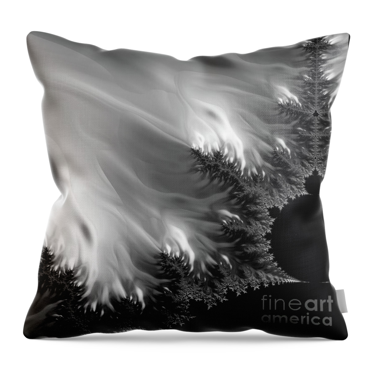 Strange Frequencies Throw Pillow featuring the digital art Strange Frequencies by Elizabeth McTaggart