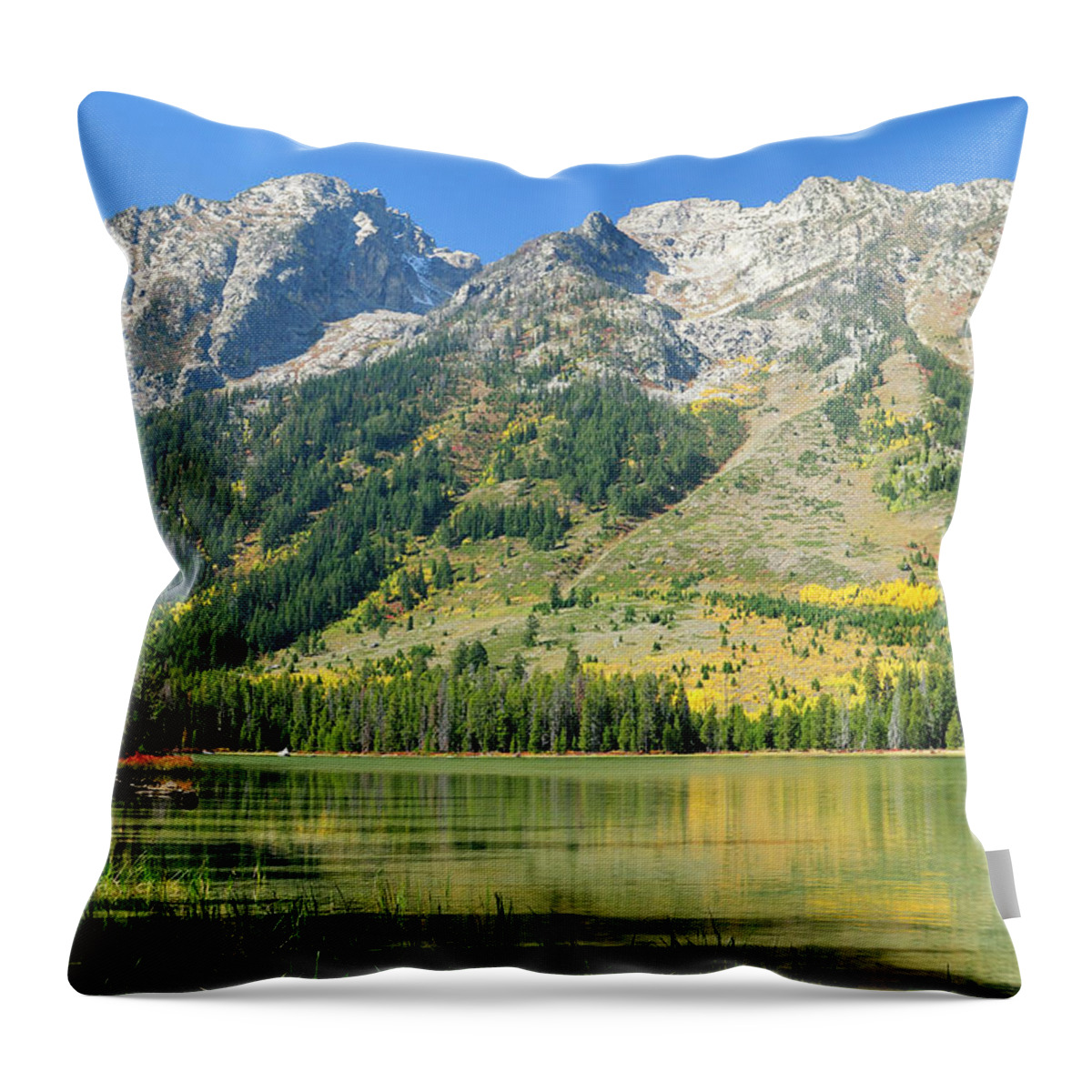 String Lake Throw Pillow featuring the photograph String Lake by Greg Norrell