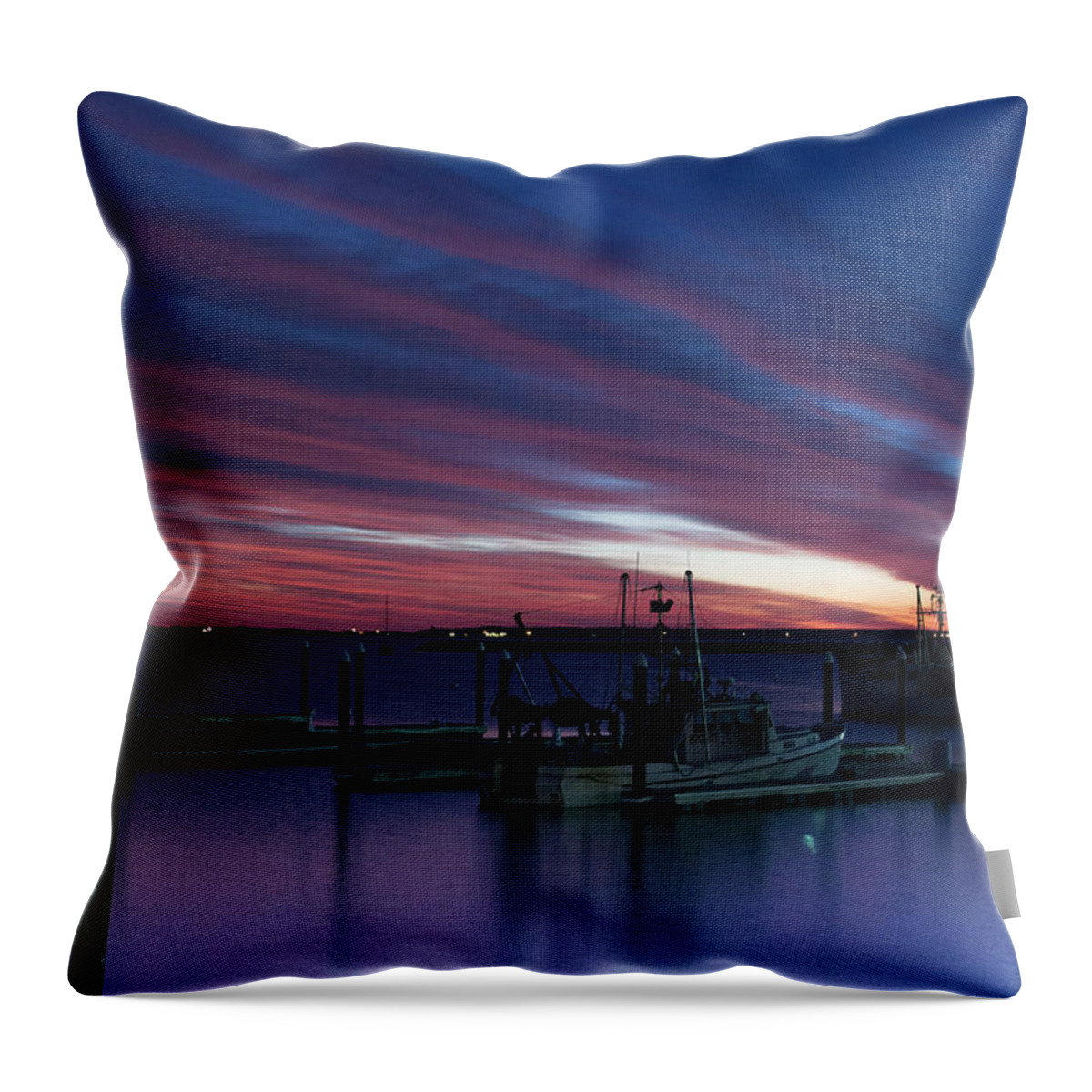 Provincetown Throw Pillow featuring the photograph Stripes by Ellen Koplow