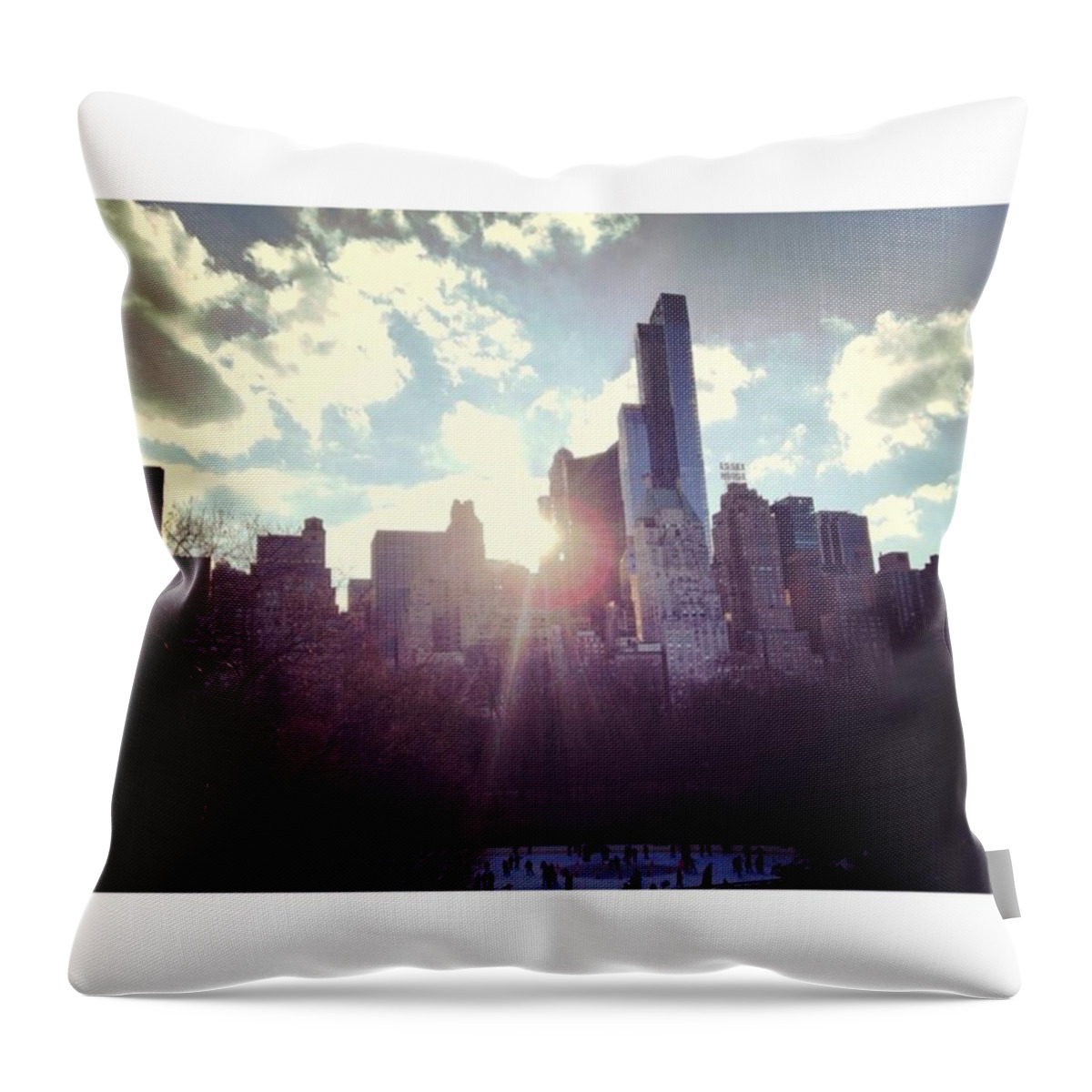Nyc Throw Pillow featuring the photograph Strolling Around Central Park by Sarah