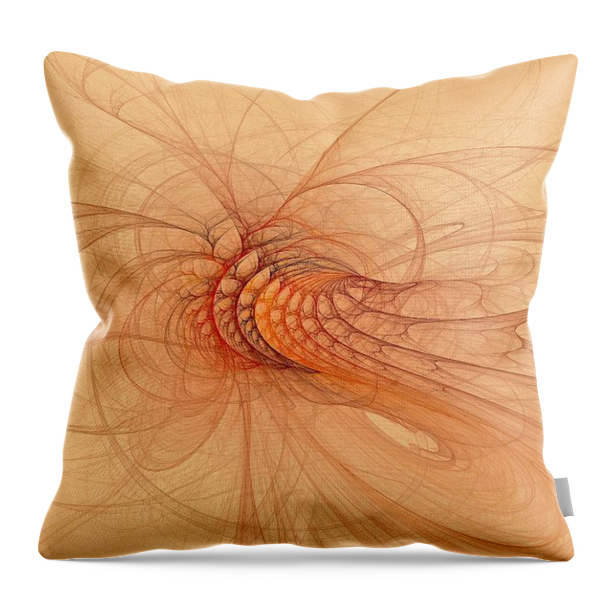  Throw Pillow featuring the digital art Structure of Light-3 by Doug Morgan