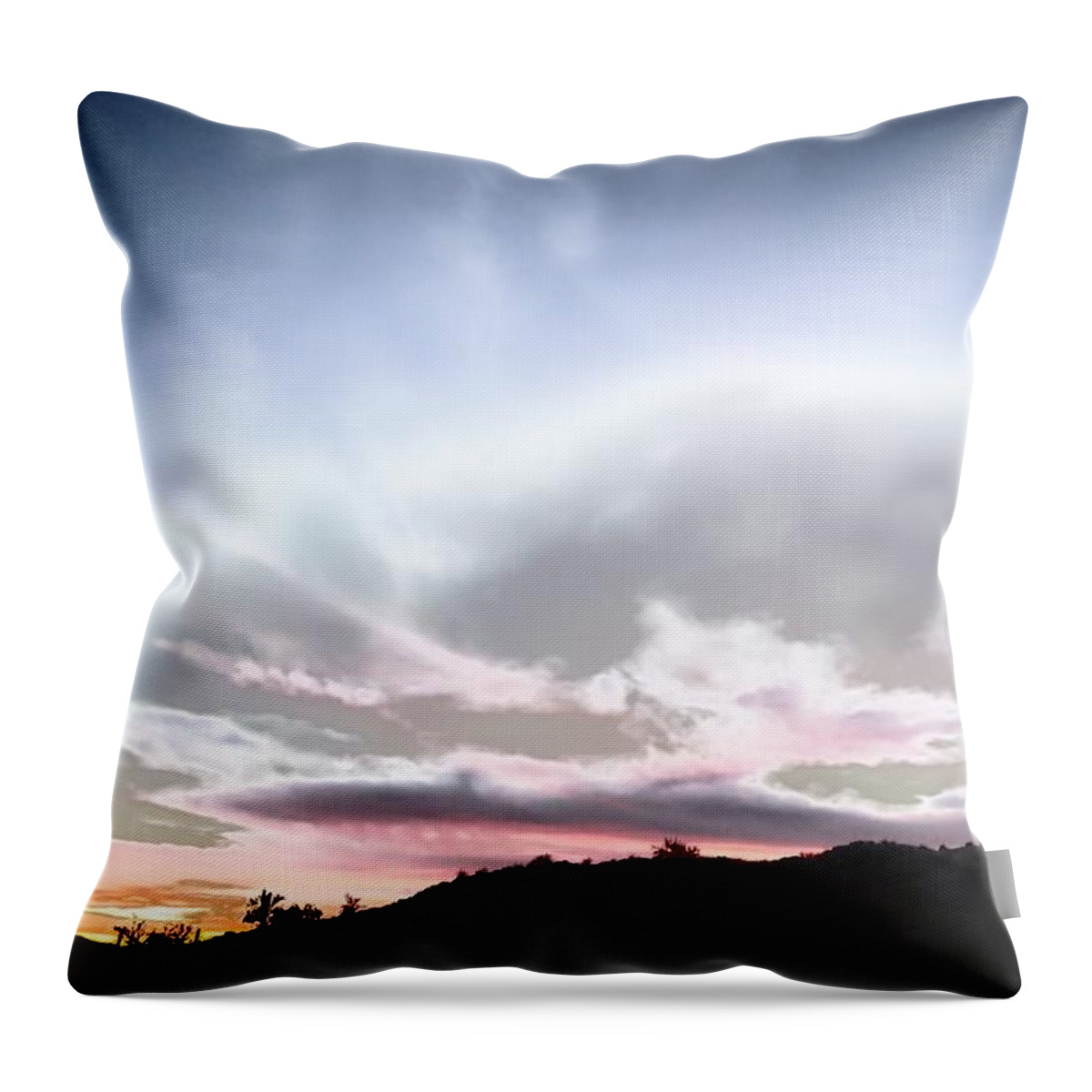 Desert Landscape Throw Pillow featuring the photograph Submarine in the Sky by Judy Kennedy