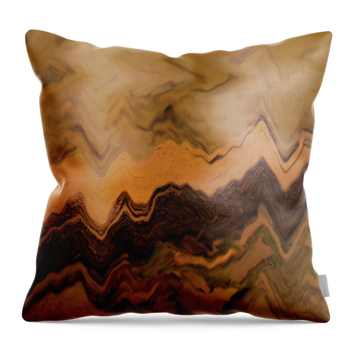 Art Throw Pillow featuring the photograph Submerged Railroad Tie by Dennis Dame