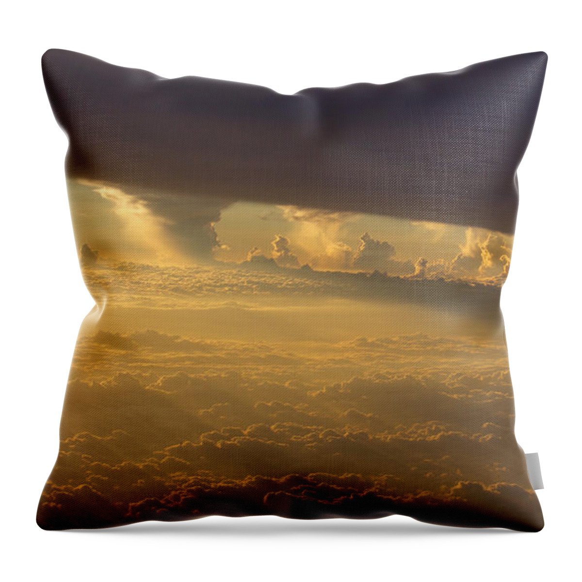 Clouds Throw Pillow featuring the photograph Summer Clouds by Brooke Bowdren