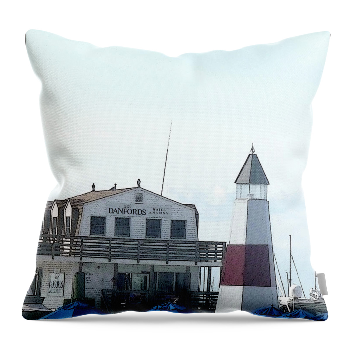 Lighthouse Throw Pillow featuring the photograph Summer Getaway by Margie Avellino