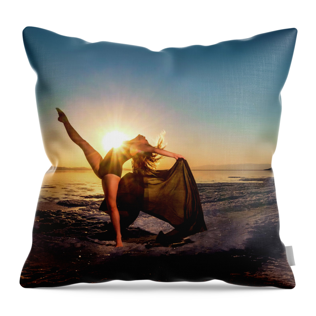Dance Throw Pillow featuring the photograph Summer Kicks by Dave Koch