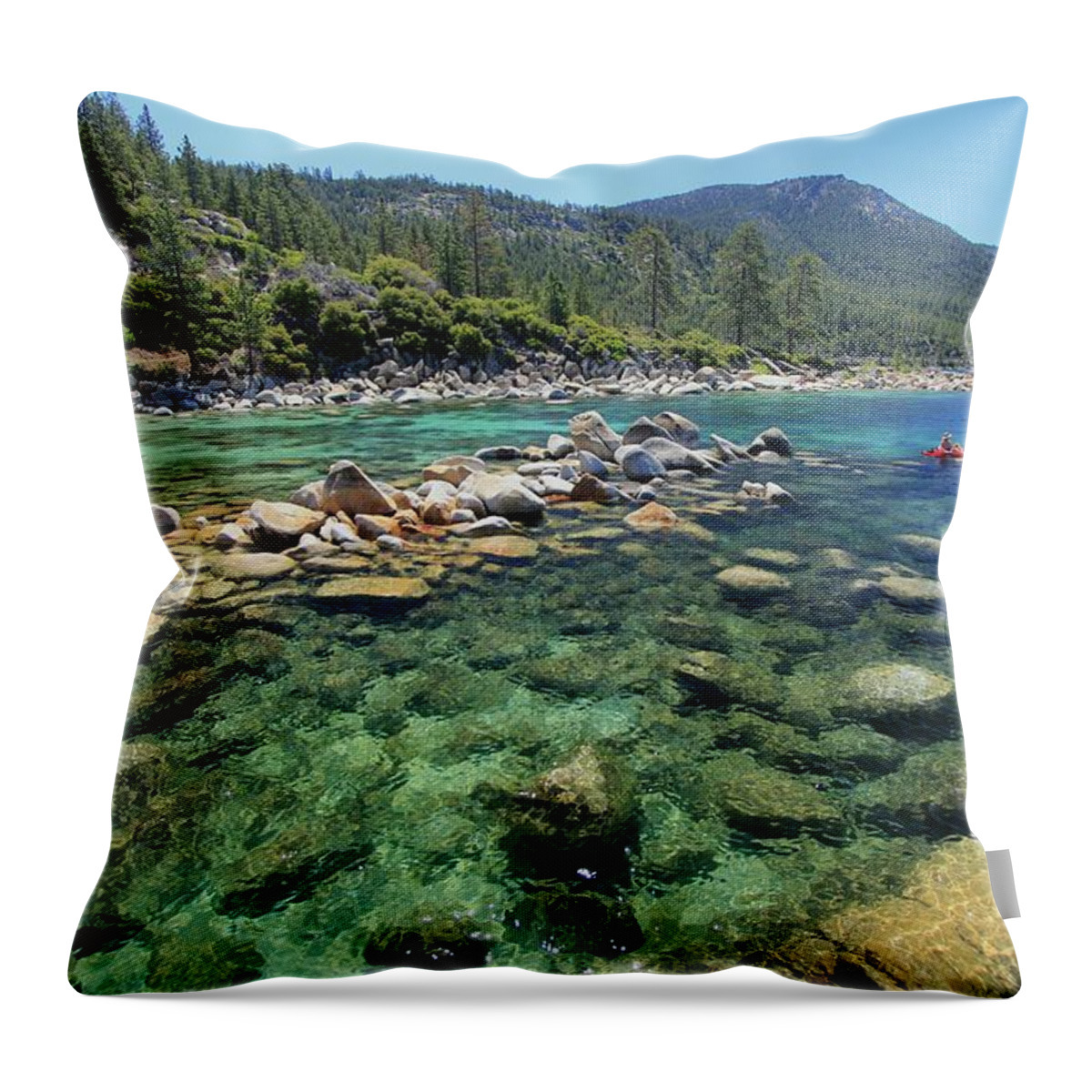 Lake Tahoe Throw Pillow featuring the photograph Summer Paddle by Sean Sarsfield