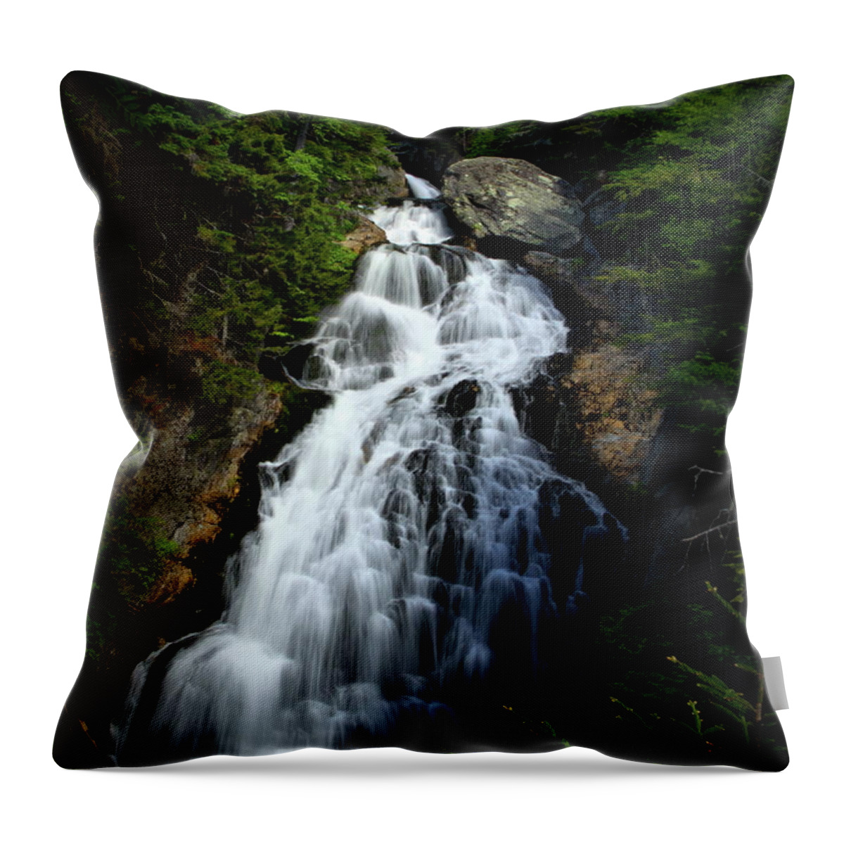 Waterfall Throw Pillow featuring the photograph Summer Starts by Harry Moulton