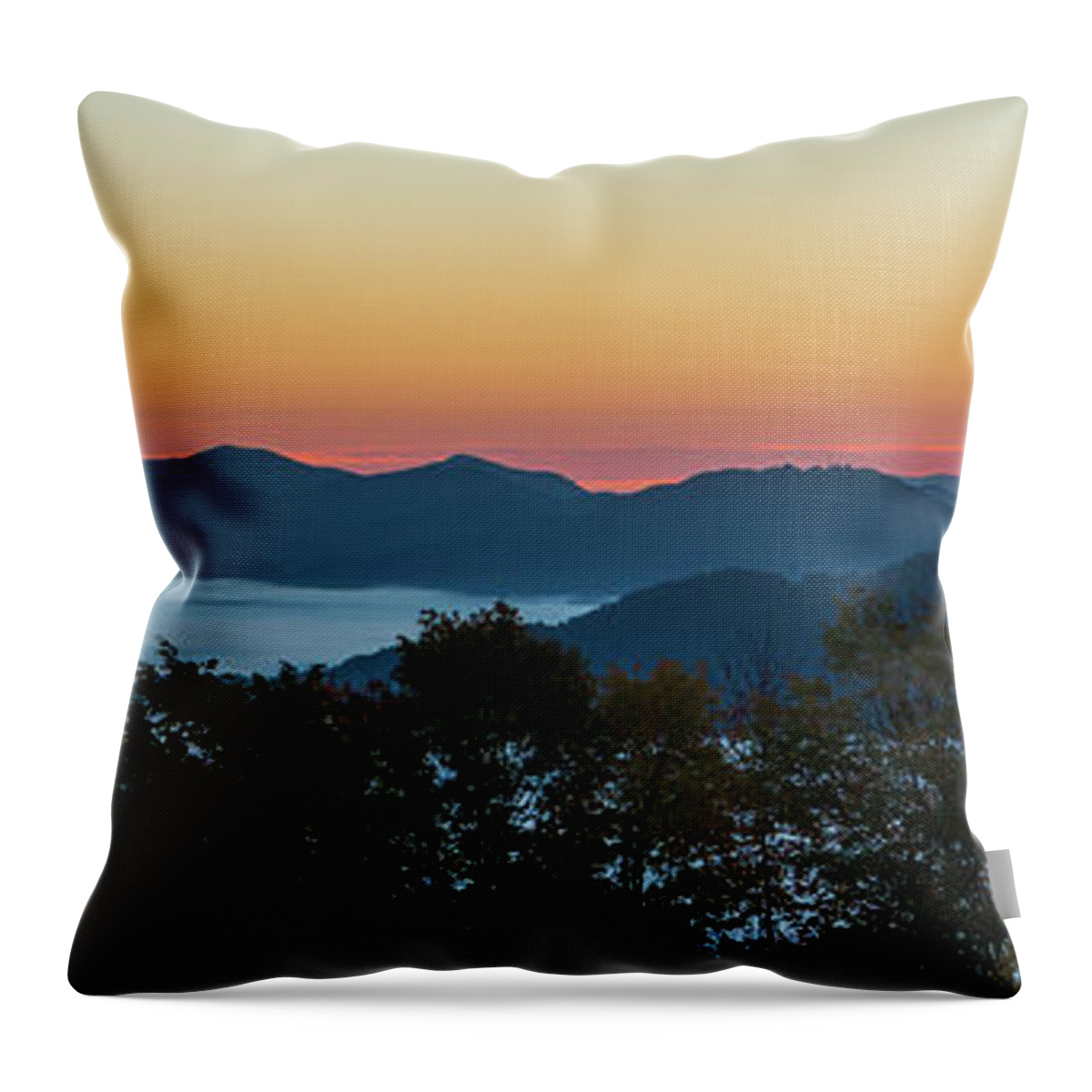 Dawn Throw Pillow featuring the photograph Summer Sunrise - Almost Dawn by D K Wall