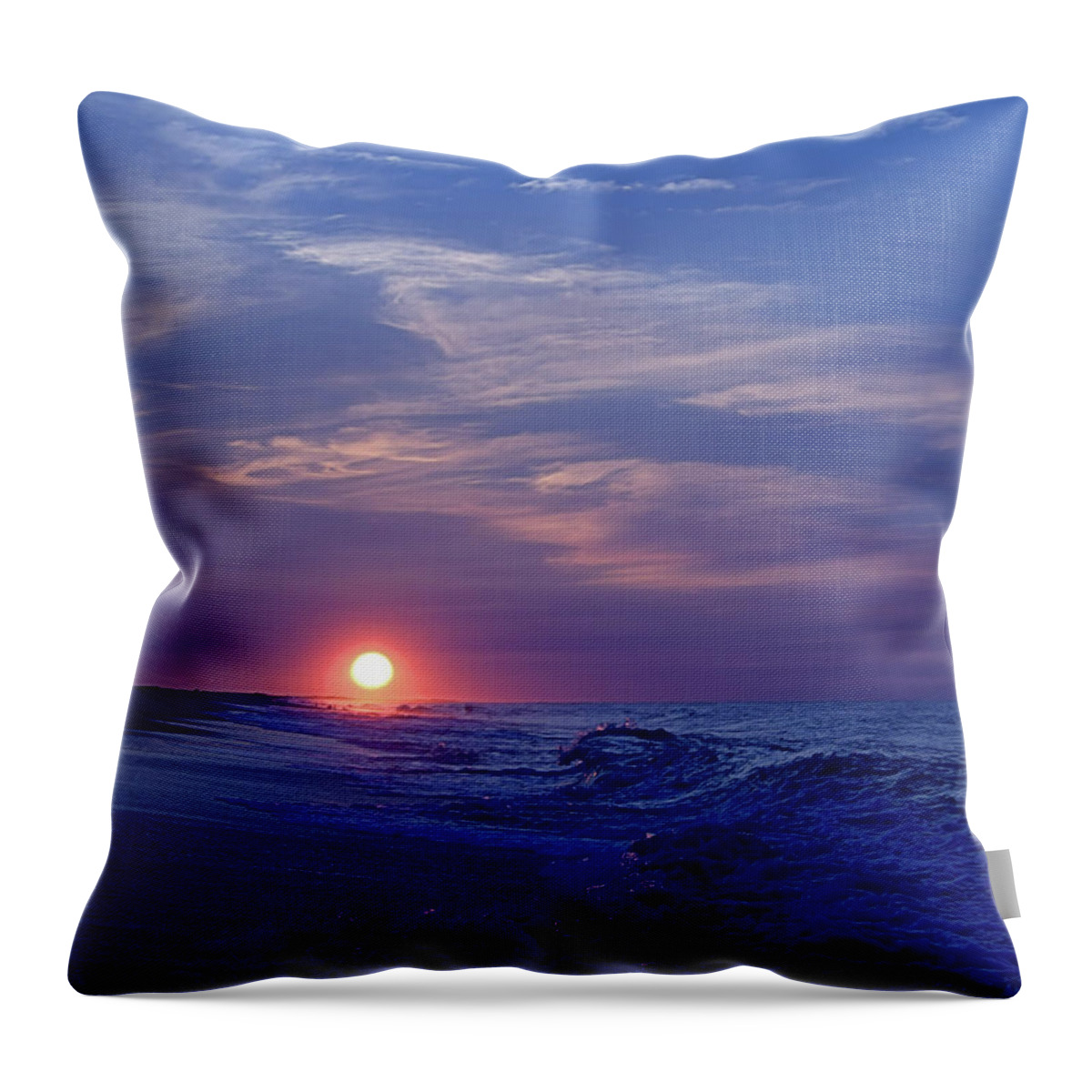 Seas Throw Pillow featuring the photograph Summer Sunrise I I by Newwwman