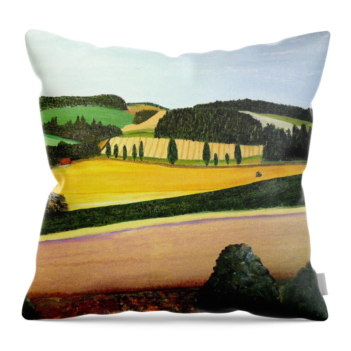 Summer Throw Pillow featuring the painting Summertime by Bill OConnor
