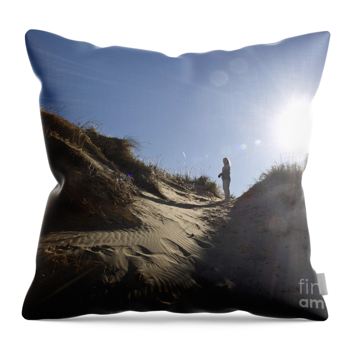 Sand Throw Pillow featuring the photograph Sun and Sand by Tara Lynn