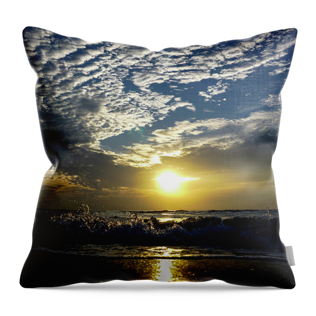 Florida Throw Pillow featuring the photograph Sun Crystals Delray Beach Florida by Lawrence S Richardson Jr