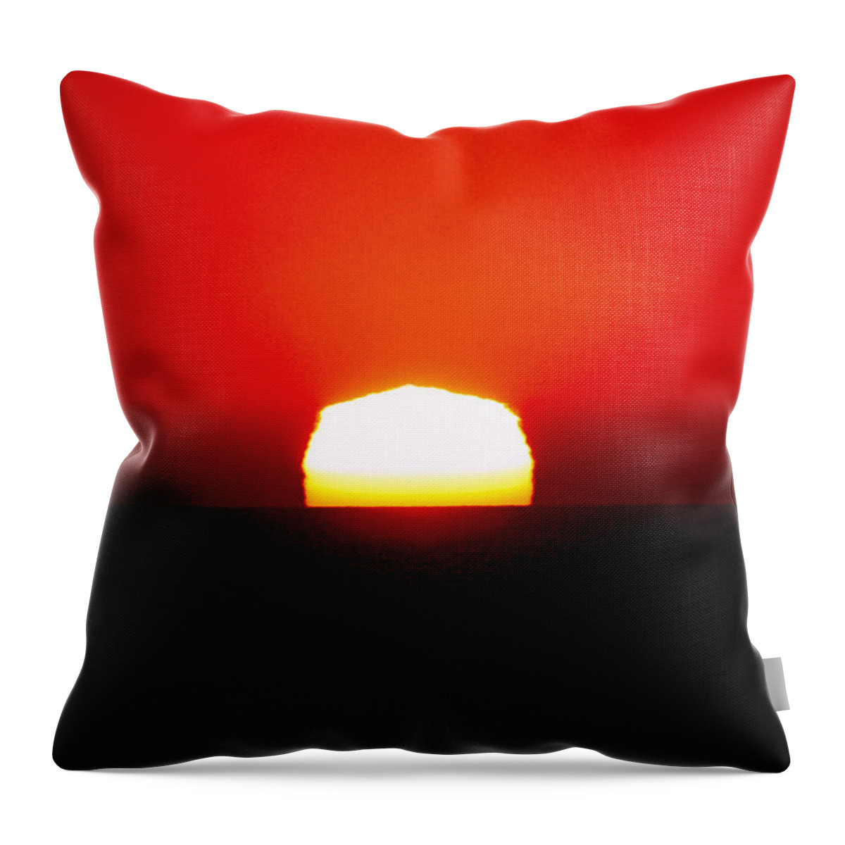 Sunset Throw Pillow featuring the photograph Sun Dipping by Mark Jackson
