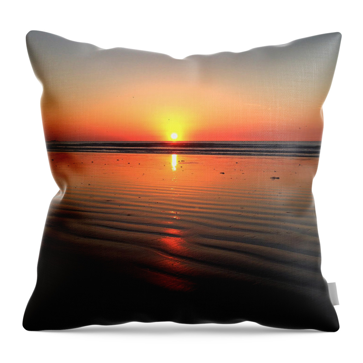 Water Throw Pillow featuring the photograph Sun Dunes by Jerry Hart