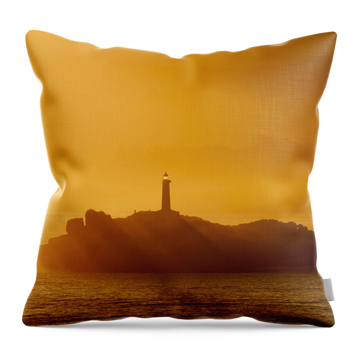 Sunrise Throw Pillow featuring the photograph Sunbathing by Santi Carral