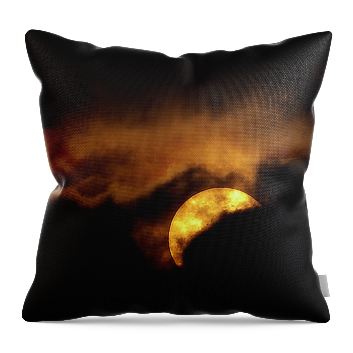 Sun Throw Pillow featuring the digital art Sunclouds by Dale Stillman