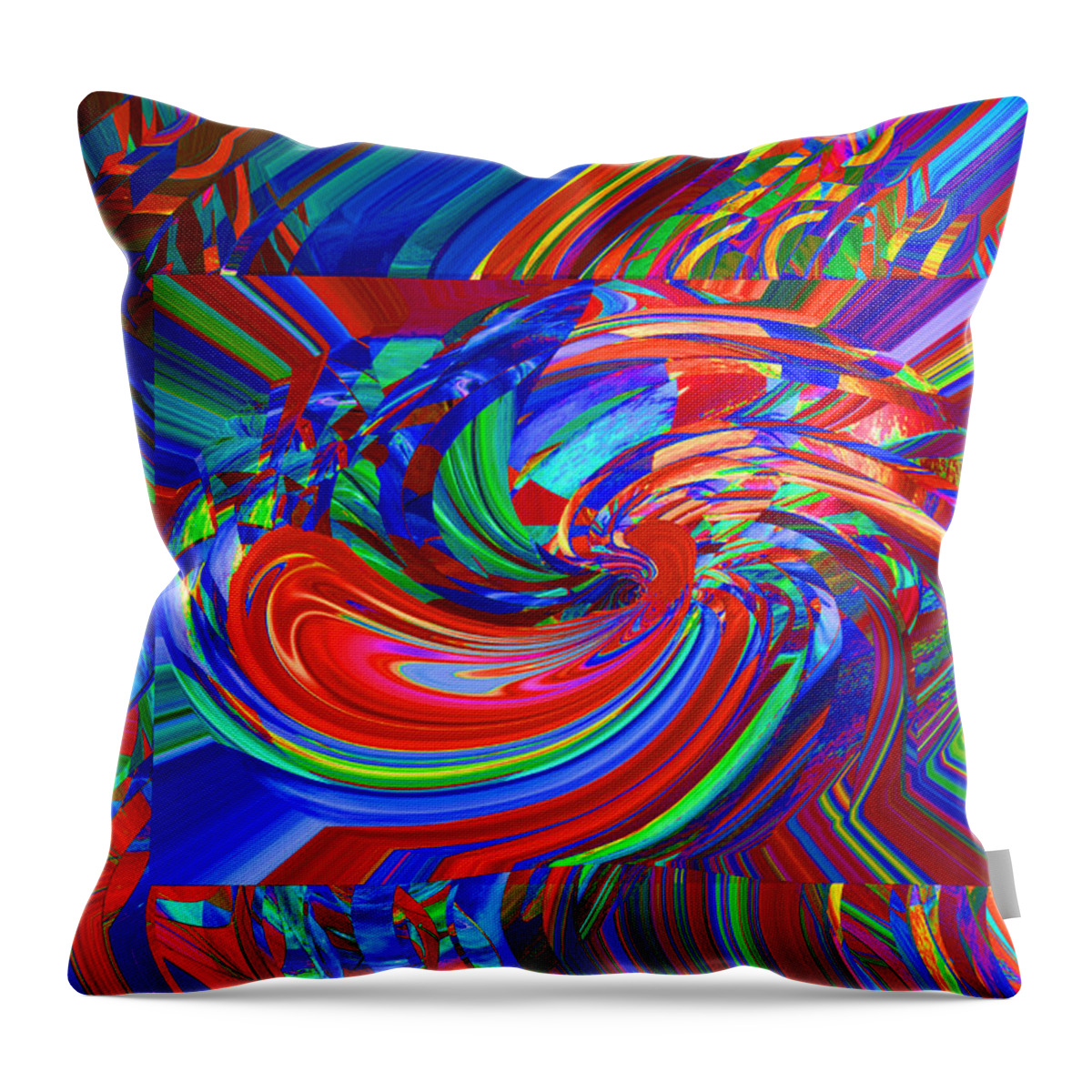 Contemporary Throw Pillow featuring the digital art SunDrop 8 by Phillip Mossbarger
