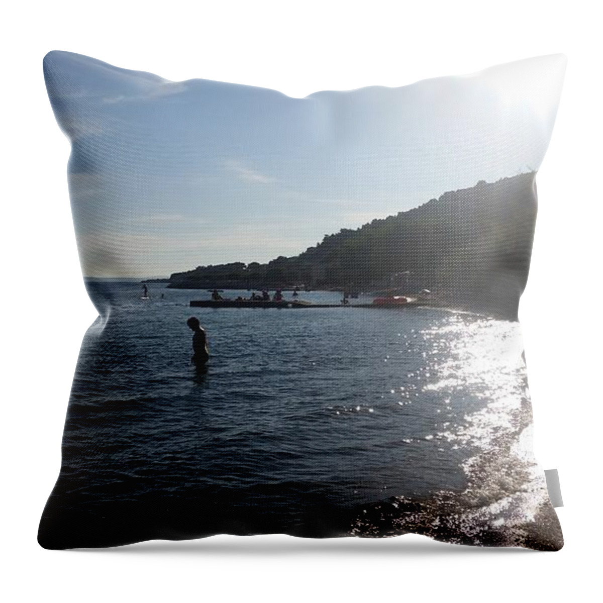 Beautiful Throw Pillow featuring the photograph Sunny Day by Kristian Dolo