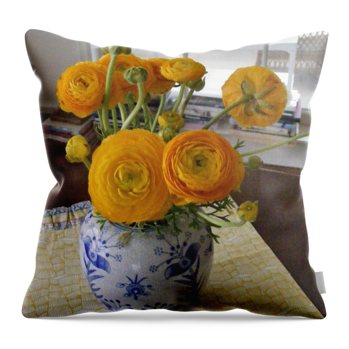 Photography Throw Pillow featuring the photograph Sunny Morning by Nancy Kane Chapman