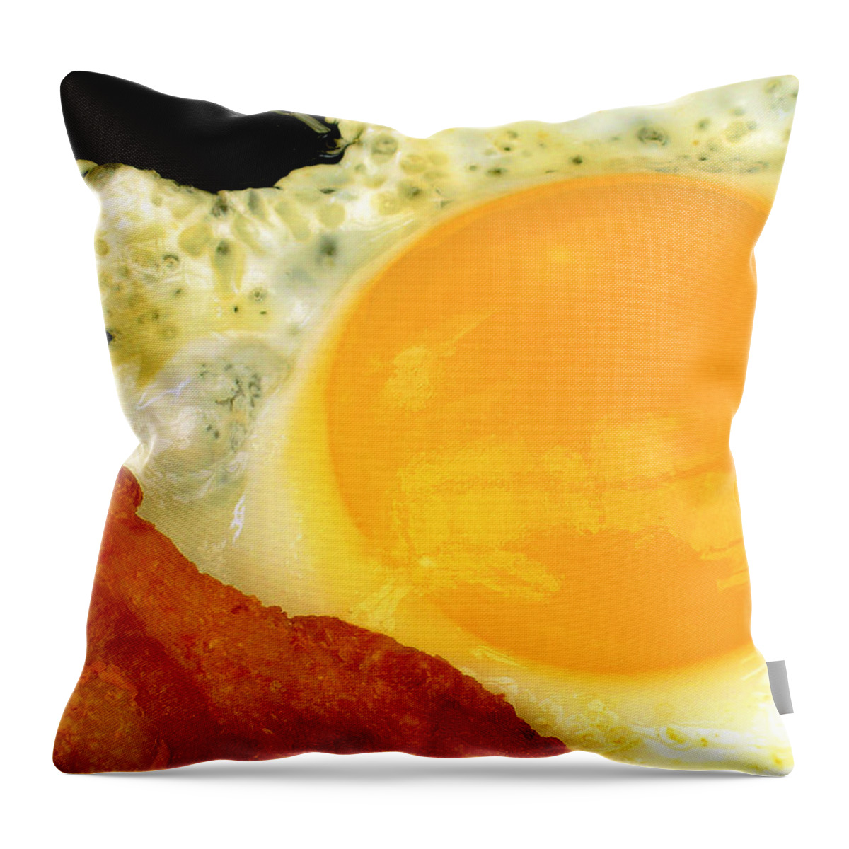 Food Art Throw Pillow featuring the photograph Sunny Side Up by James Temple