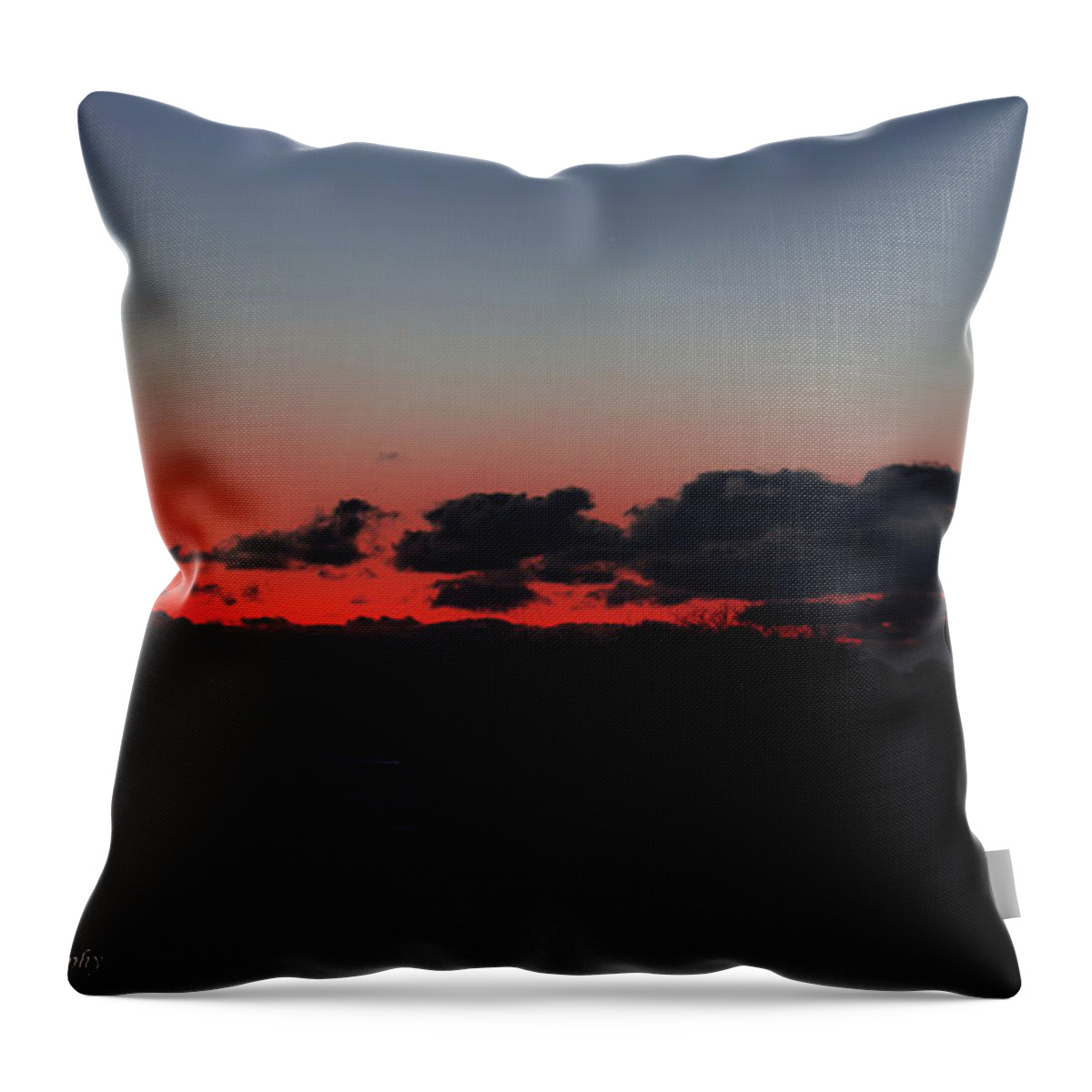 Lighthouse Throw Pillow featuring the photograph Sunrise at Avery Point by JCV Freelance Photography LLC