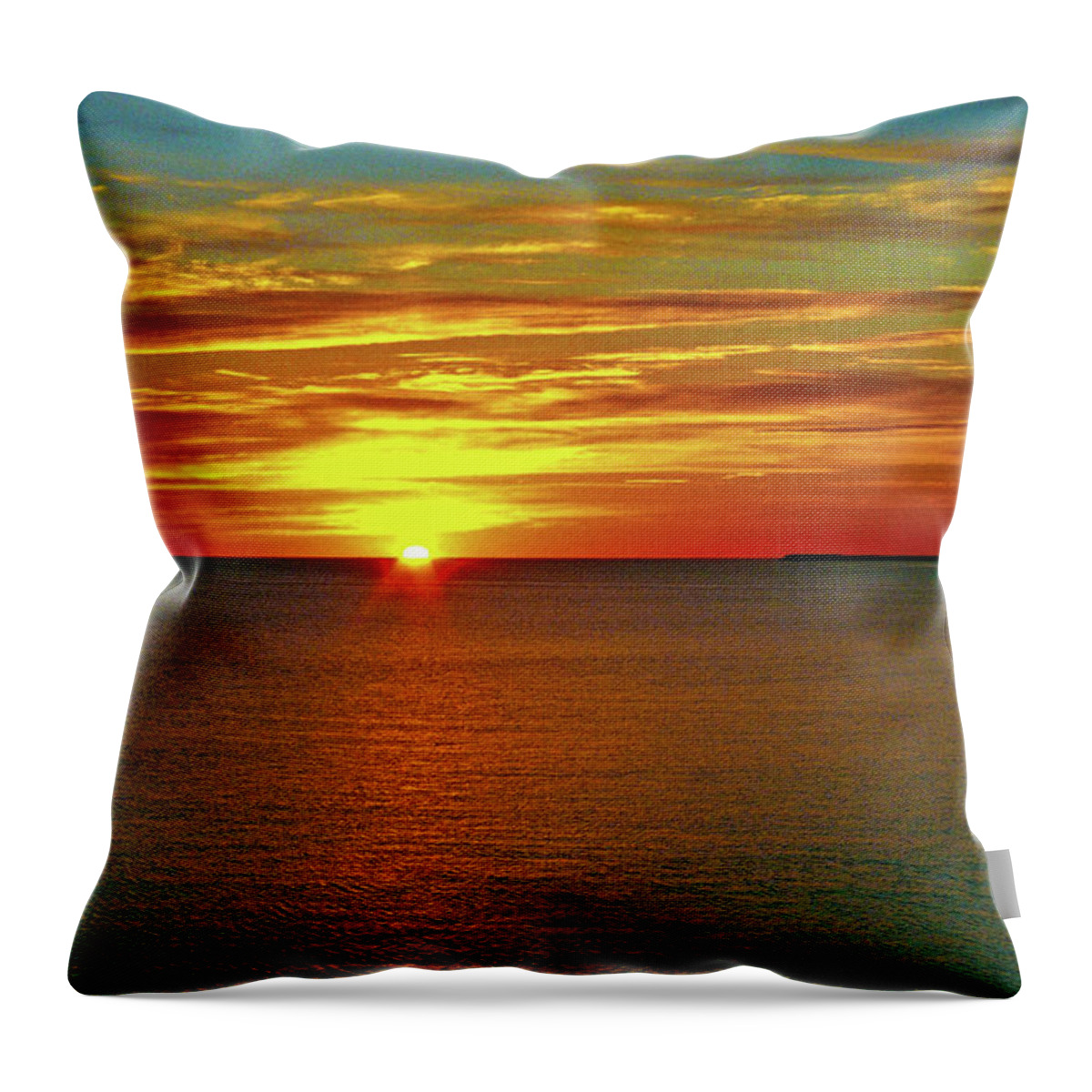 North America Throw Pillow featuring the photograph Sunrise at Matane by Juergen Weiss