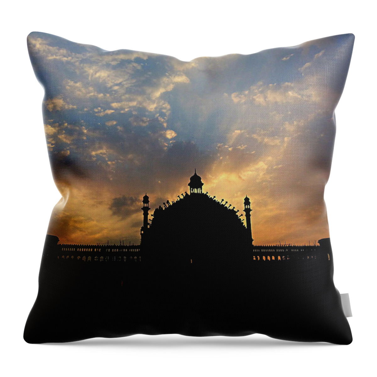 City Throw Pillow featuring the photograph Sunrise at Rumi Gate by Atullya N Srivastava